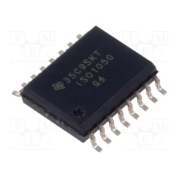 1 pcs x TEXAS INSTRUMENTS - ISO1050DWR - IC: interface, transceiver, 3÷5.5VDC, SOIC16, -55÷105°C
