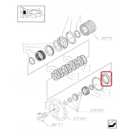 Gear wheel new holland case 81864232 f0nn7r158aa