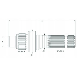 Power take-off shaft 260196 47130743