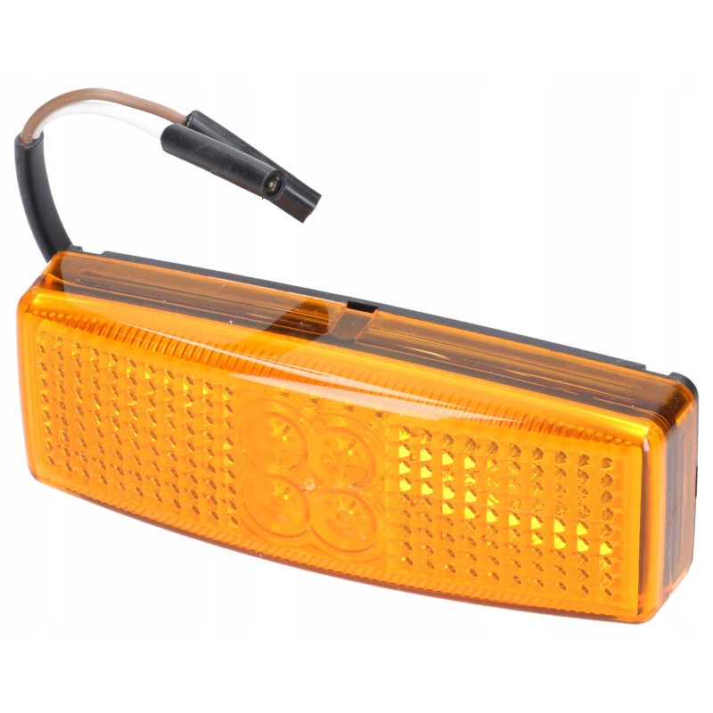 Orange LED marker lamp 12 24v 110x40mm