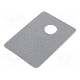 1 pcs x NTE Electronics - TP0006 BULK - Heat transfer pad: silicone, TO220, L: 19.05mm, W: 12.7mm, grey