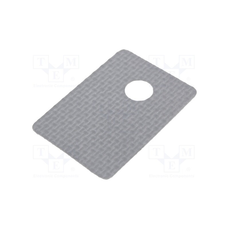 1 pcs x NTE Electronics - TP0006 BULK - Heat transfer pad: silicone, TO220, L: 19.05mm, W: 12.7mm, grey