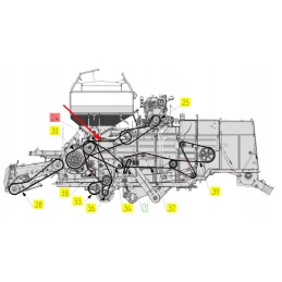 100247248 composite V-belt 5b x 3615 la