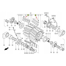 Knife holder claas jaguar 984672 knife holder