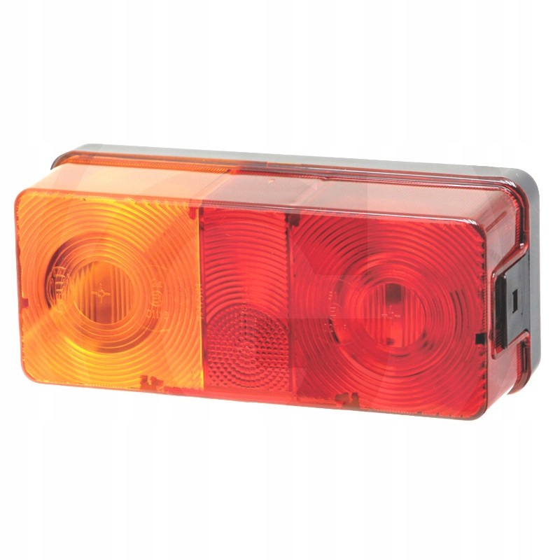 Combination rear left lamp with plate lighting