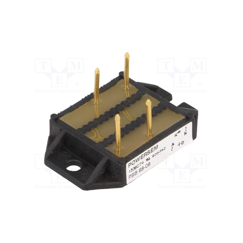 1 pcs x POWERSEM - PSB 68/08 - Bridge rectifier: single-phase, Urmax: 800V, If: 68A, Ifsm: 480A