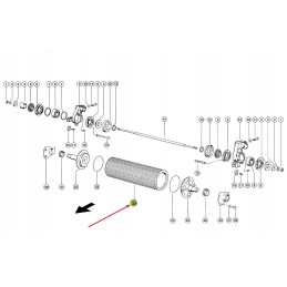 Claas Jaguar 077107 crusher roller