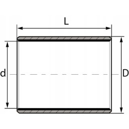 Sliding sleeve oe 30 34x25 mm steel pom glt lhg