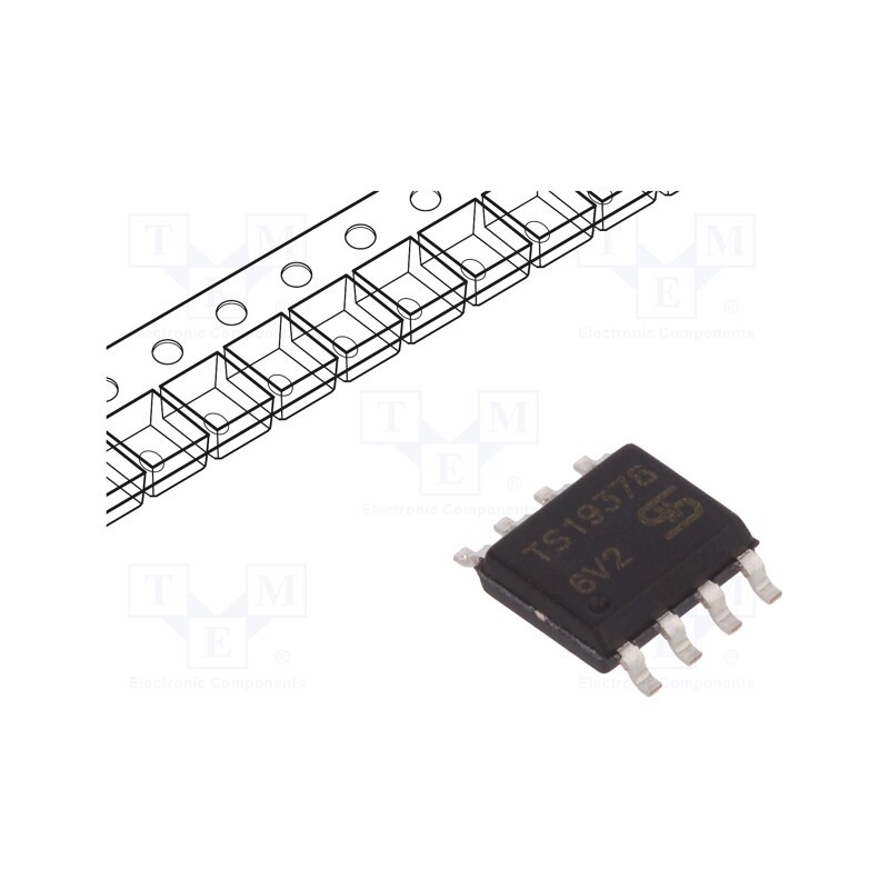 1 pcs x TAIWAN SEMICONDUCTOR - TS19378CS RLG - IC: driver, buck, LED controller, SOP8, 2A, Ch: 1, 8÷40V