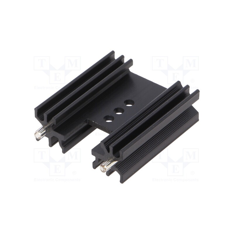 1 pcs x ALUTRONIC - PR28/38/SE - Heatsink: extruded, H, TO202,TO218,TO220,TOP3, black, L: 38mm
