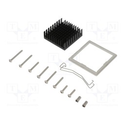 1 pcs x Advanced Thermal Solutions - ATS-61425K-C1-R0 - Heatsink: extruded, grilled, black, L: 42mm, W: 42mm, H: 14.5mm