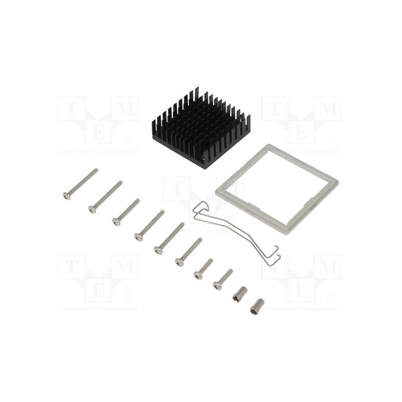 1 pcs x Advanced Thermal Solutions - ATS-61425K-C1-R0 - Heatsink: extruded, grilled, black, L: 42mm, W: 42mm, H: 14.5mm
