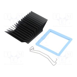 1 pcs x Advanced Thermal Solutions - ATS-51450R-C1-R0 - Heatsink: extruded, grilled, BGA, black, L: 45mm, W: 45mm, H: 19.5mm
