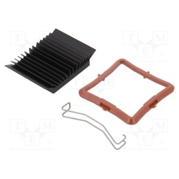 1 pcs x Advanced Thermal Solutions - ATS-51375D-C1-R0 - Heatsink: extruded, grilled, BGA, black, L: 37.5mm, W: 37.5mm