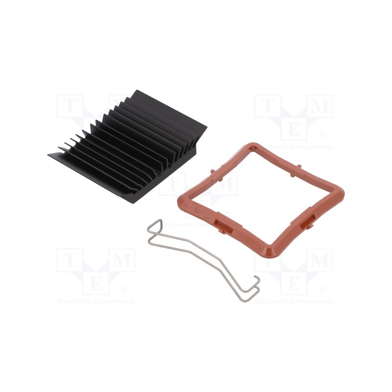 1 pcs x Advanced Thermal Solutions - ATS-51375D-C1-R0 - Heatsink: extruded, grilled, BGA, black, L: 37.5mm, W: 37.5mm