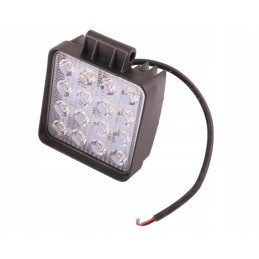 Square work lamp 48w 16 led glanz motogen