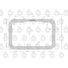 Upper gearbox cover gasket c330 ursus