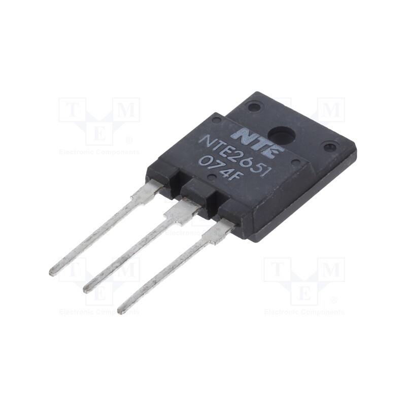 1 pcs x NTE Electronics - NTE2651 - Transistor: NPN, bipolar, 800V, 10A, 70W, TO3PML