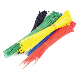 Cable ties, mix color 2, 5x200mm, 600 pcs