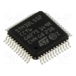 1 pcs x STMicroelectronics - STM32L552CCT6 - IC: ARM microcontroller, 110MHz, LQFP48, 1.71÷3.6VDC, 256kBFLASH