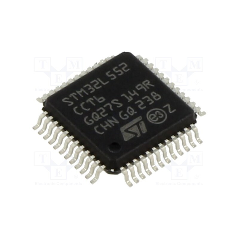 1 pcs x STMicroelectronics - STM32L552CCT6 - IC: ARM microcontroller, 110MHz, LQFP48, 1.71÷3.6VDC, 256kBFLASH