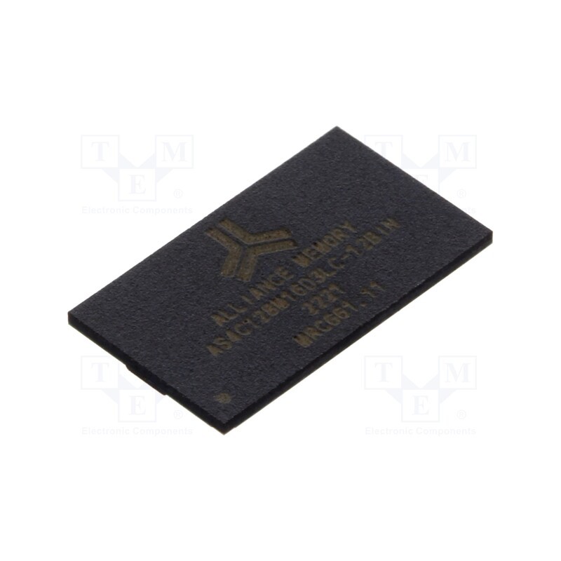 1 pcs x ALLIANCE MEMORY - AS4C128M16D3LC-12BIN - IC: DRAM memory, 2GbDRAM, 128Mx16bit, 1.35V, 800MHz, 13.75ns
