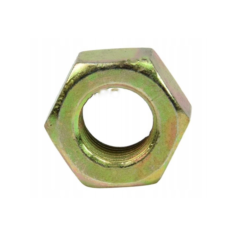 Front axle nut, rear axle and steering system