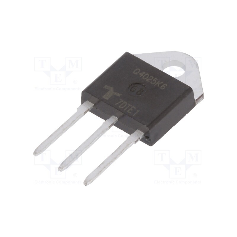 1 pcs x LITTELFUSE - Q4025K6TP - Triac, 400V, 25A, TO218AC-ISO, Igt: 80mA