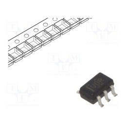 3 pcs x TEXAS INSTRUMENTS - SN74AUC2GU04DCKR - IC: digital, NOT, Ch: 2, CMOS, SMD, SC70-5, 0.8÷2.7VDC, -40÷85°C, 10uA
