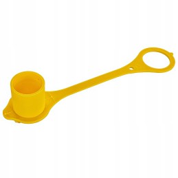 Dust cover, euro plug dn12, yellow