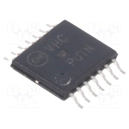 1 pcs x ONSEMI - MC74VHC14DTG - IC: digital, hex,inverter,Schmitt trigger, NOT, Ch: 6, IN: 1, CMOS