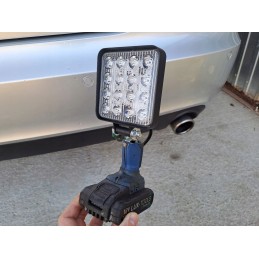 Halogen work lamp 16 LED 48W 12 24V 2 pcs set