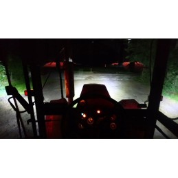 Halogen work lamp 16 LED 48W 12 24V 2 pcs set