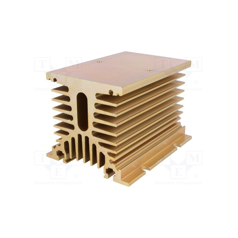 1 pcs x ANLY ELECTRONICS - HS-070-100 - Heatsink: extruded, Y, golden, L: 100mm, W: 80mm, H: 70mm, aluminium