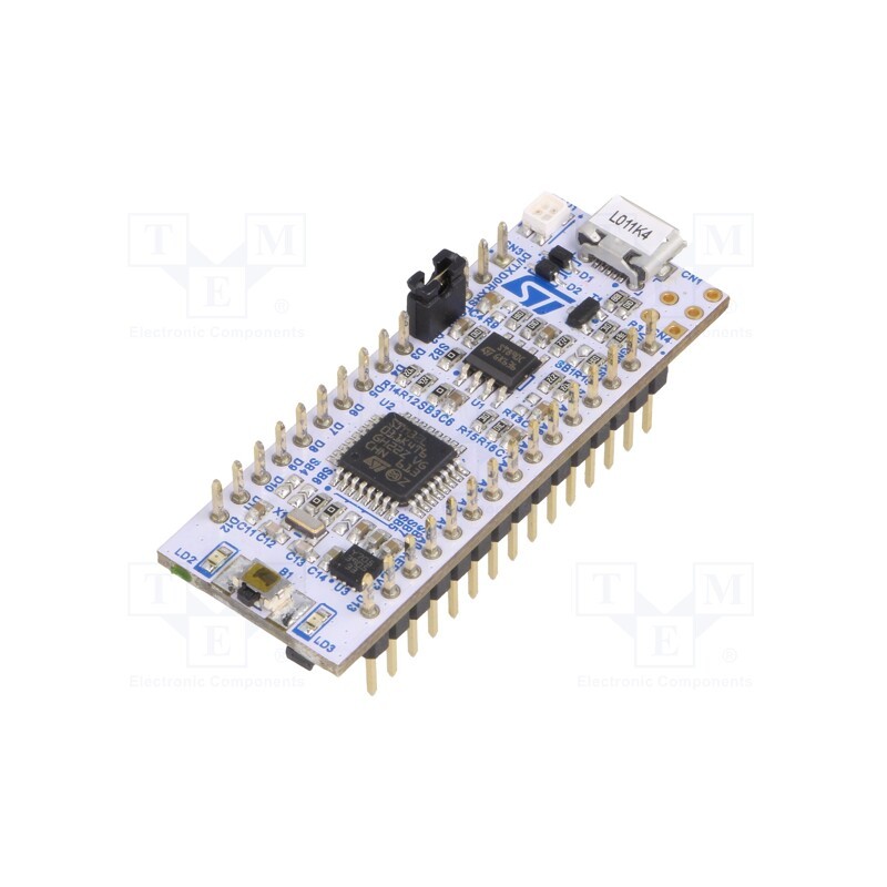 1 pcs x STMicroelectronics - NUCLEO-L011K4 - Dev.kit: STM32, STM32L011K4T6, pin strips,USB B micro