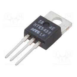 1 pcs x NTE Electronics - NTE5438 - Thyristor, 600V, Ifmax: 8A, 5.1A, Igt: 0.2mA, TO220, THT, Ifsm: 80A