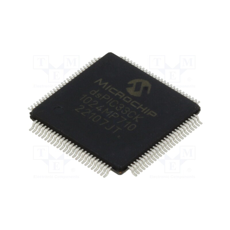 1 pcs x MICROCHIP TECHNOLOGY - DSPIC33CK1024MP710-E/PT - IC: dsPIC microcontroller, 1024kB, 128kBSRAM, TQFP100, 3÷3.6VDC