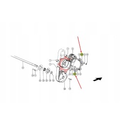 Jaguar Lexion 688484 crusher wheel washer