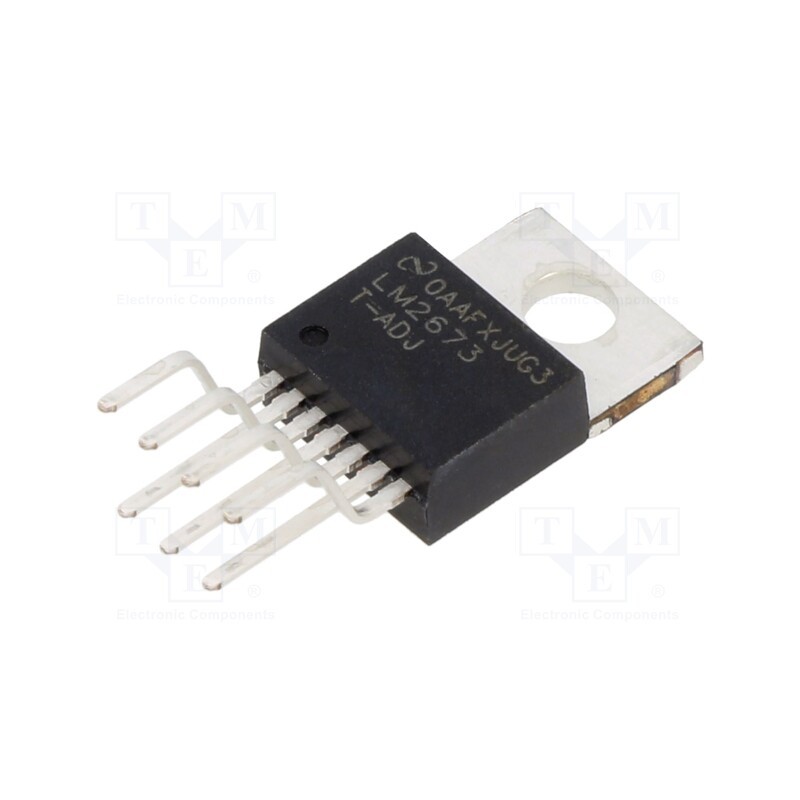 1 pcs x TEXAS INSTRUMENTS - LM2673T-ADJ/NOPB - IC: PMIC, DC/DC converter, Uin: 8÷40VDC, Uout: 1.2÷37VDC, 3A, Ch: 1