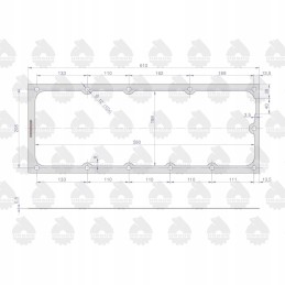 Gearbox cover gasket krazelit 0 8mm steel