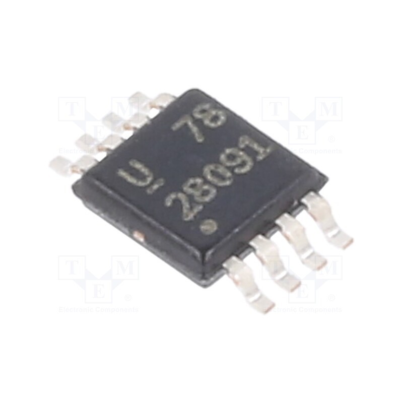 1 pcs x TEXAS INSTRUMENTS - UCC2809P-1 - IC: PMIC, PWM controller, VSSOP8, -40÷85°C, 9.4÷19V, , SMPS