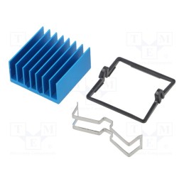 1 pcs x Advanced Thermal Solutions - ATS-X53250G-C1-R0 - Heatsink: extruded, grilled, BGA, blue, L: 25mm, W: 25mm, H: 12.5mm