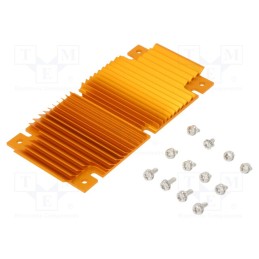 1 pcs x Advanced Thermal Solutions - ATS-1148-C1-R0 - Heatsink: extruded, grilled, BGA, golden, L: 61mm, W: 118mm, H: 6.1mm
