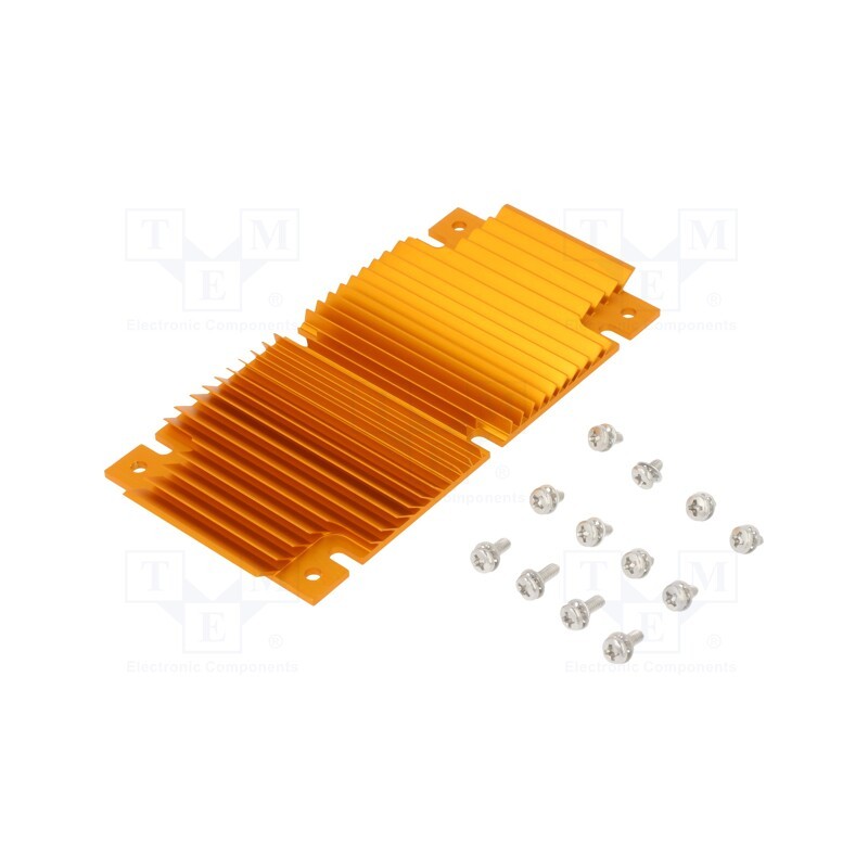 1 pcs x Advanced Thermal Solutions - ATS-1148-C1-R0 - Heatsink: extruded, grilled, BGA, golden, L: 61mm, W: 118mm, H: 6.1mm