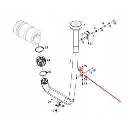 117202090060 lower air pipe mounting