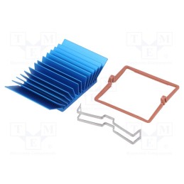 1 pcs x Advanced Thermal Solutions - ATS-X50375G-C1-R0 - Heatsink: extruded, grilled, BGA, blue, L: 37.5mm, W: 37.5mm, 2.8°C/W