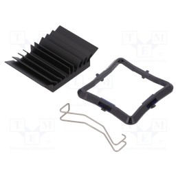 1 pcs x Advanced Thermal Solutions - ATS-51310D-C1-R0 - Heatsink: extruded, grilled, BGA, black, L: 31mm, W: 31mm, H: 9.5mm