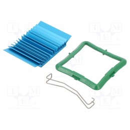 1 pcs x Advanced Thermal Solutions - ATS-50400B-C1-R0 - Heatsink: extruded, grilled, BGA, blue, L: 40mm, W: 40mm, H: 7.5mm