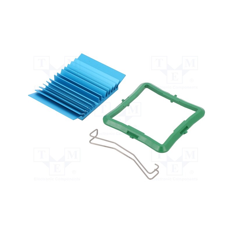 1 pcs x Advanced Thermal Solutions - ATS-50400B-C1-R0 - Heatsink: extruded, grilled, BGA, blue, L: 40mm, W: 40mm, H: 7.5mm