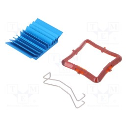 1 pcs x Advanced Thermal Solutions - ATS-50300B-C1-R0 - Heatsink: extruded, grilled, BGA, blue, L: 30mm, W: 30mm, H: 7.5mm